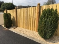 Round Top Timber Panel Fence