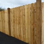 Roundtop Panel Fence with Diamond Top Posts