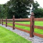 3 Rail morticed fence & special top posts