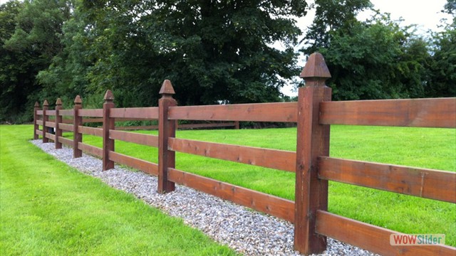 Timber Fencing Ireland Garden, Landscape Timber Fence