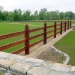 Morticed Larch Fence