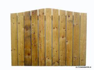 Curved Timber Fence Panel