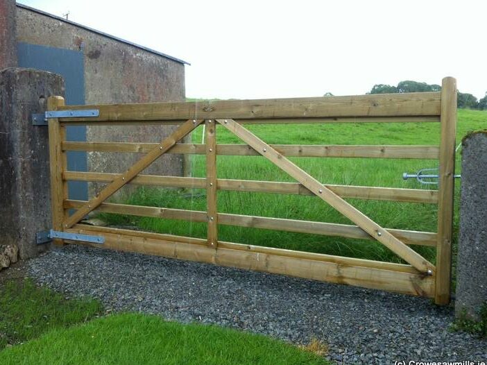 Traditional Timber Farm Gate