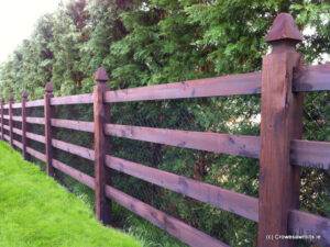 Special Top Morticed Posts with 4 Rail Fence