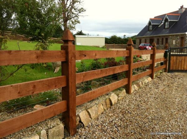 3 - Rail Morticed Fence