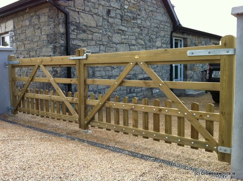 Picket Timber Gates