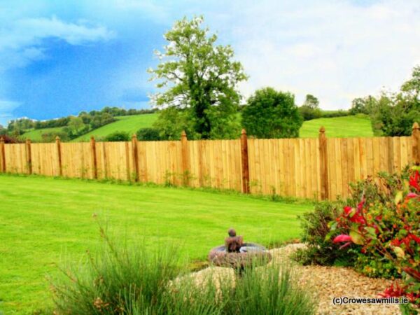 Round Top Timber Fencing