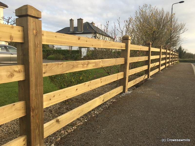 Mortice Fence using 4 Rails supplied & fitted in March 2019