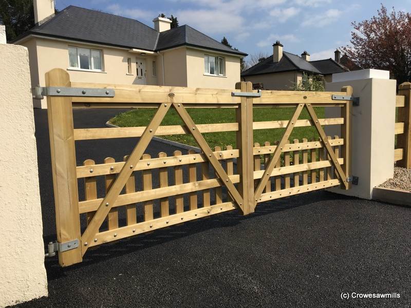 Paddock Picket Gates, made from Swedish Redwood