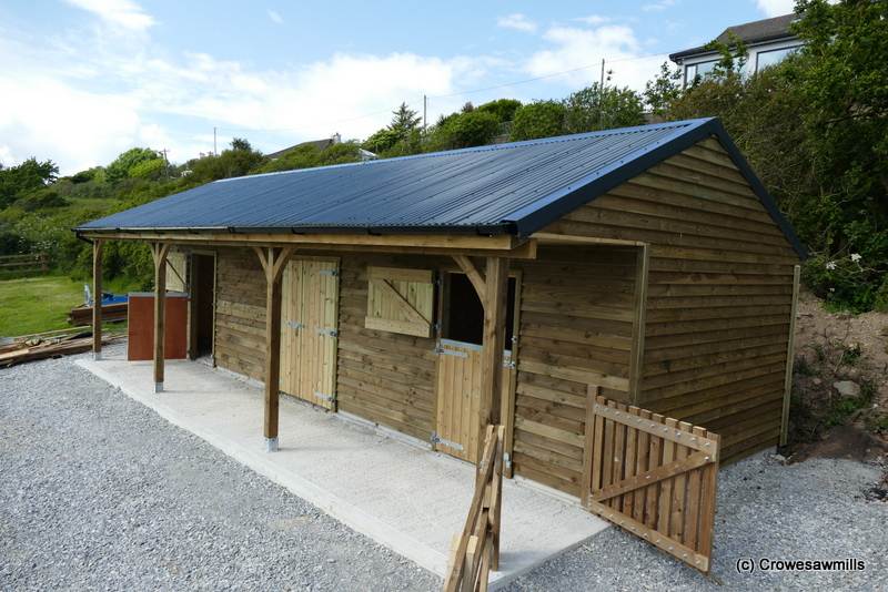 Timber Stable-3 x 3.6m boxes supplied & fitted for customer – June 2019