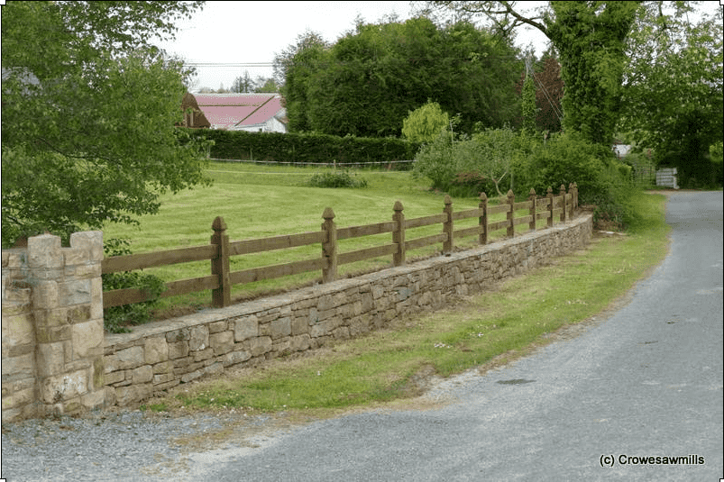 2 Rail Mortice Timber Fence supplied in August 2019