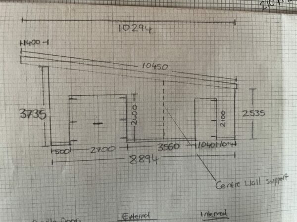 Front Elevation for our timber Stables