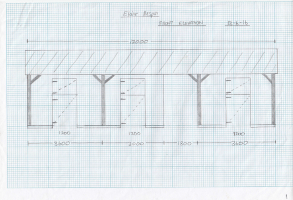 Elevation hay bay stable