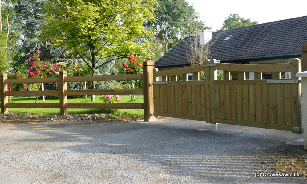 Entrance Timber Gates