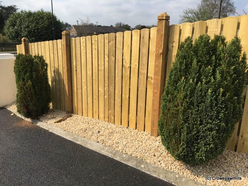 Round Top Timber Fencing